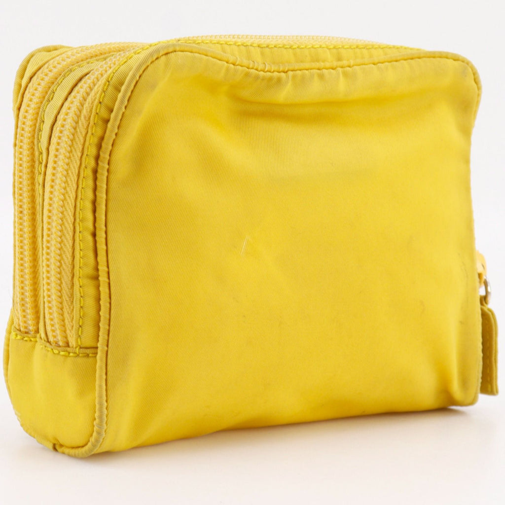Prada Nylon Yellow Pouch — view 3
