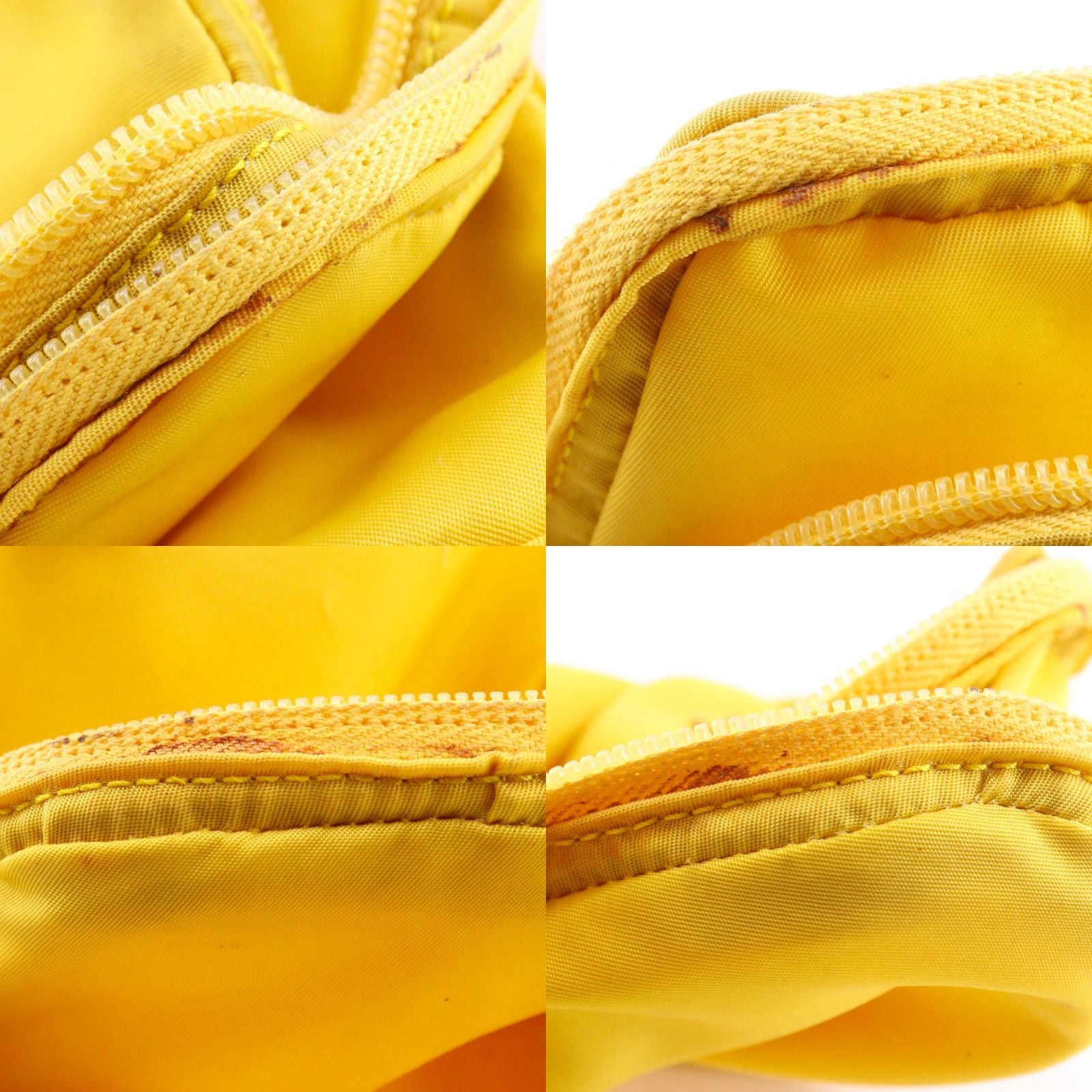 Prada Nylon Yellow Pouch — view 8