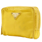 Prada Nylon Yellow Pouch — view 2