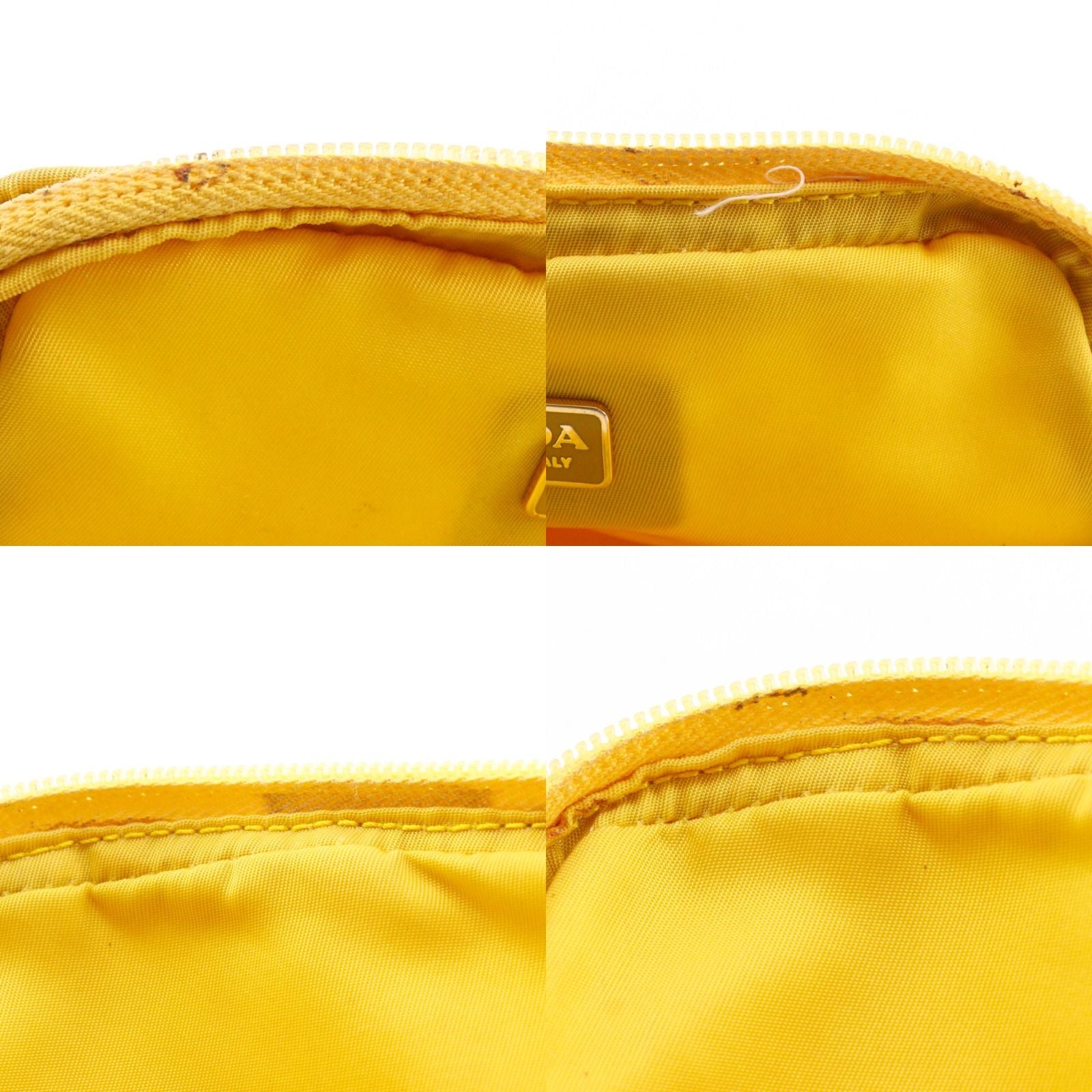 Prada Nylon Yellow Pouch — view 7