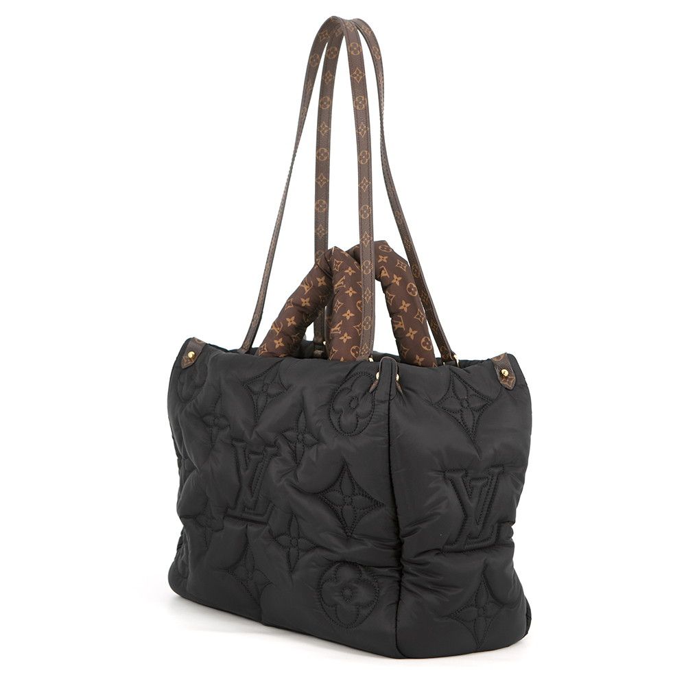 Louis Vuitton Tote Recycled Nylon Monogram On The Go GM Black — view 2