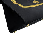 Fendi Tote Collaboration Fender Che Embroidered Canvas 2-Way Black — view 9