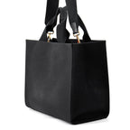 Fendi Tote Collaboration Fender Che Embroidered Canvas 2-Way Black — view 2