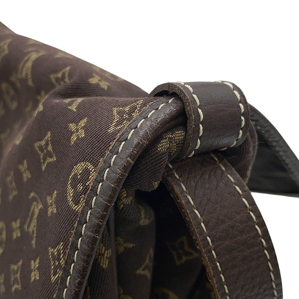 Louis Vuitton Shoulder Bag Monogram Mini Lin Saumur 30 — view 9