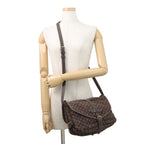 Louis Vuitton Shoulder Bag Monogram Mini Lin Saumur 30 — view 4
