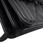 Chanel Chain Shoulder Bag Boy Lambskin Black — view 9