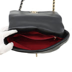 Chanel Chain Shoulder Bag 19 Large Lambskin 2-Way Black — view 5