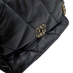 Chanel Chain Shoulder Bag 19 Large Lambskin 2-Way Black — view 8