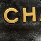 Chanel Backpack 22 Small Shiny Calfskin Black — view 9
