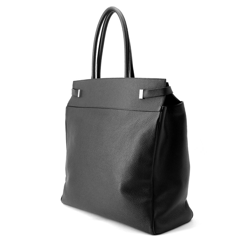 Saint Laurent Paris Tote Manhattan S Leather Black — view 2