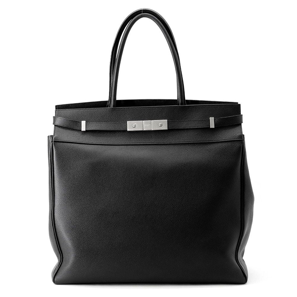 Saint Laurent Paris Tote Manhattan S Leather Black