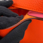 Hermes Picotin Lock PM Eclat Orange Minien Rose Azalea Silver Taurillon — view 8