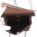 Hermes Shoulder Bag Herbag Zip Mini Ebene Gold Toile Ash Vache Hunter — view 5