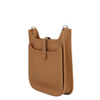 Hermes Shoulder Bag Evelyne 3 23 Biscuit Silver Taurillon Clemence — view 2
