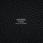 Hermes Handbag Picotin Lock PM Black Silver Taurillon Clemence Tote — view 6