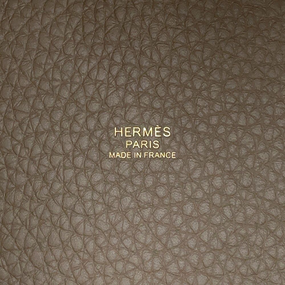 Hermes Handbag Picotin Lock PM Etoupe Gold Taurillon Recmans — view 8