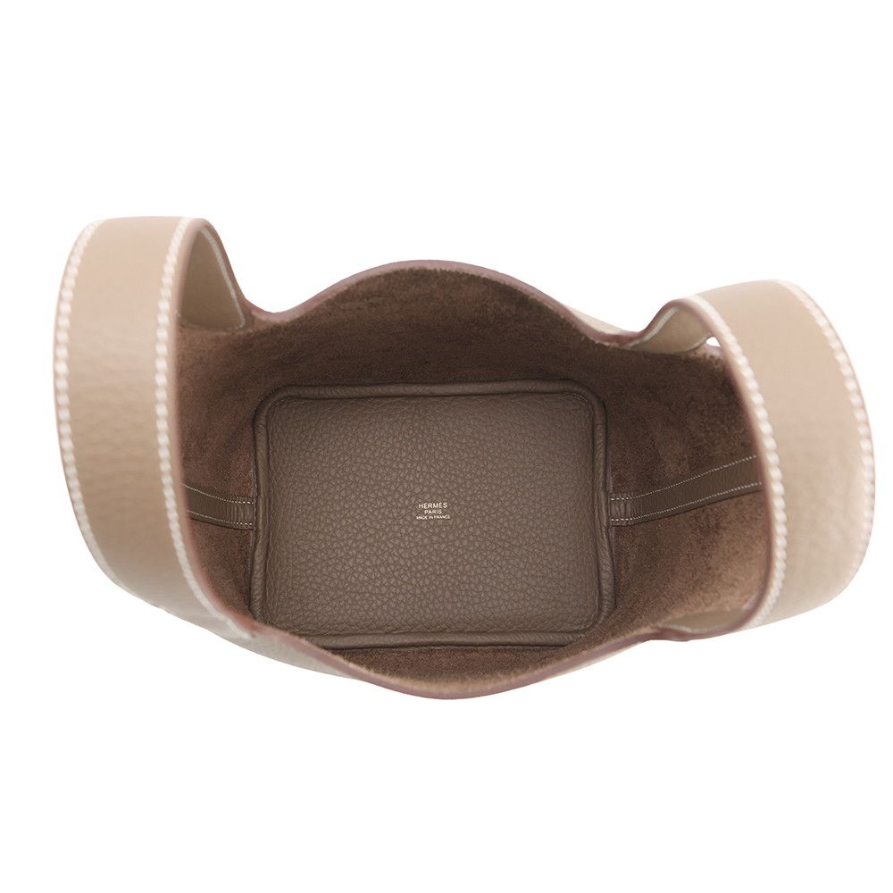 Hermes Handbag Picotin Lock PM Etoupe Gold Taurillon Recmans — view 5