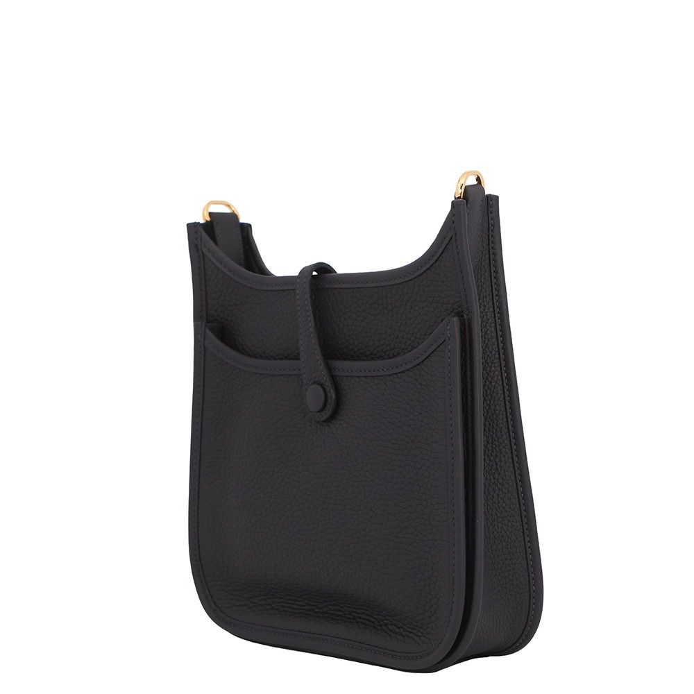 Hermes Shoulder Bag Evelyne 3 23 Canvas Gold Taurillon Clemence — view 2