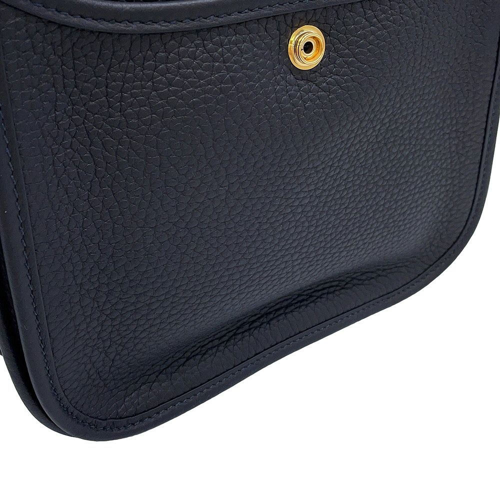 Hermes Shoulder Bag Evelyne 3 23 Canvas Gold Taurillon Clemence — view 5