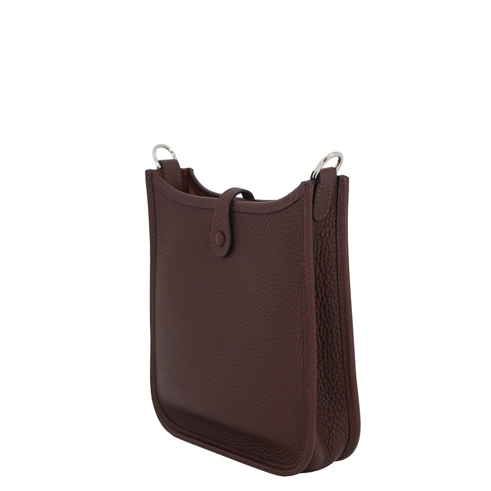 Hermes Shoulder Bag Evelyne TPM 111 cm Silver Taurillon Clemence — view 2