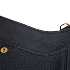 Hermes Shoulder Bag Evelyne 3 PM Black Gold Taurillon Clemence — view 7