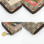 Gucci Courier Zip Around Wallet Beige Brown GG Supreme — view 5