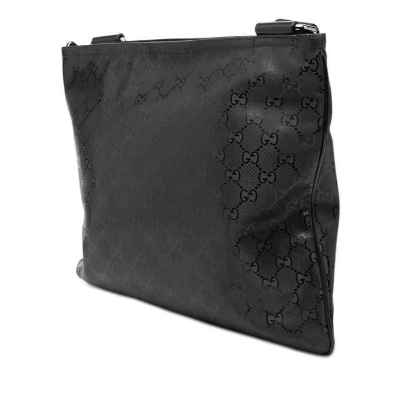 Gucci GG Supreme Crossbody Shoulder Bag Black Leather — view 2