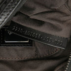 Fendi Zucchino Crossbody Shoulder Bag Brown Black Canvas Leather — view 6