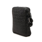 Fendi Zucchino Crossbody Shoulder Bag Brown Black Canvas Leather — view 2