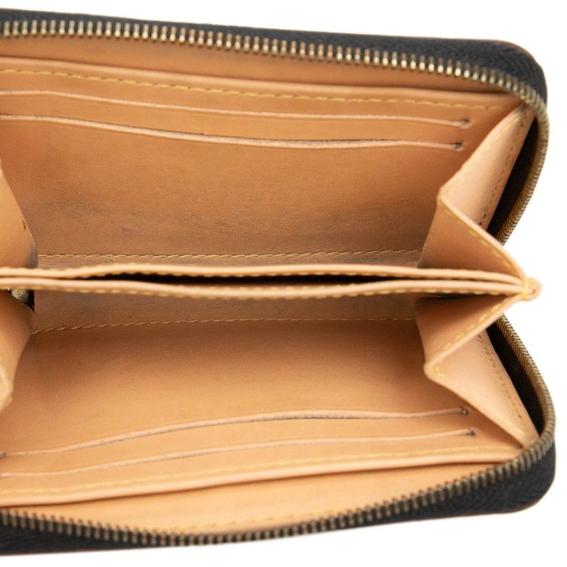Louis Vuitton Monogram Multicolor Zippy Coin Purse Zip Around Case Black — view 4