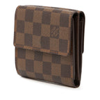 Louis Vuitton Damier Portefeuille Elis Bifold Wallet Brown Leather — view 2