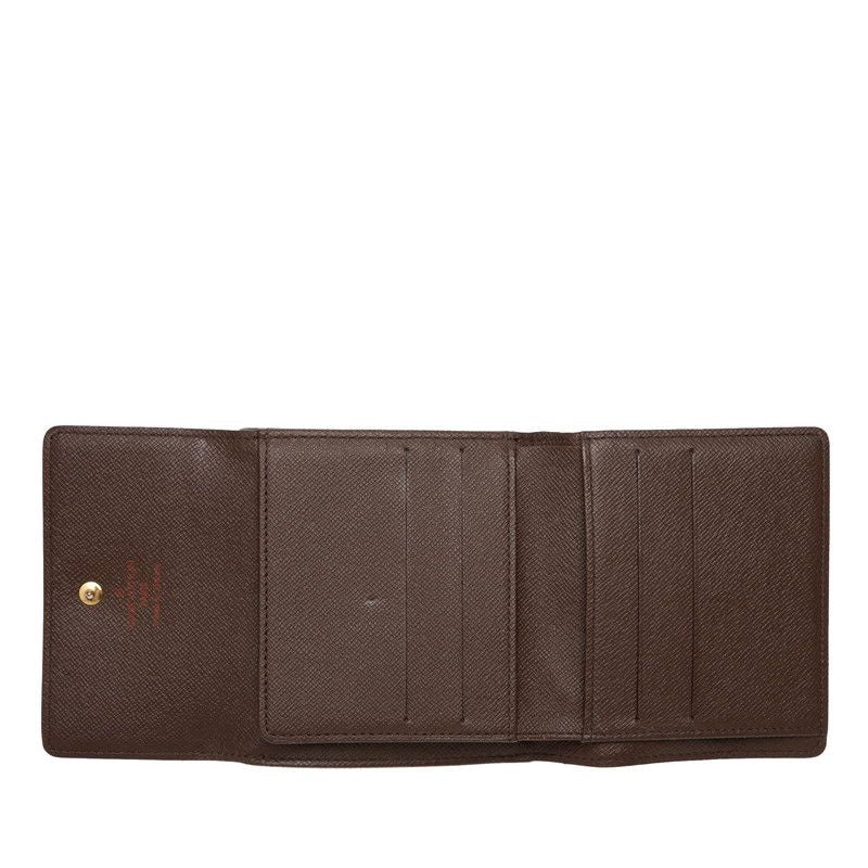 Louis Vuitton Damier Portefeuille Elis Bifold Wallet Brown Leather — view 4