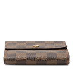 Louis Vuitton Damier Portefeuille Elis Bifold Wallet Brown Leather — view 3