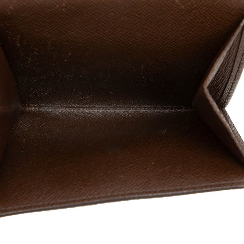 Louis Vuitton Damier Portefeuille Elis Bifold Wallet Brown Leather — view 5
