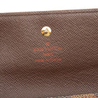 Louis Vuitton Damier Portefeuille Elis Bifold Wallet Brown Leather — view 6