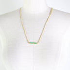 Bottega Veneta Necklace Gold Green — view 4