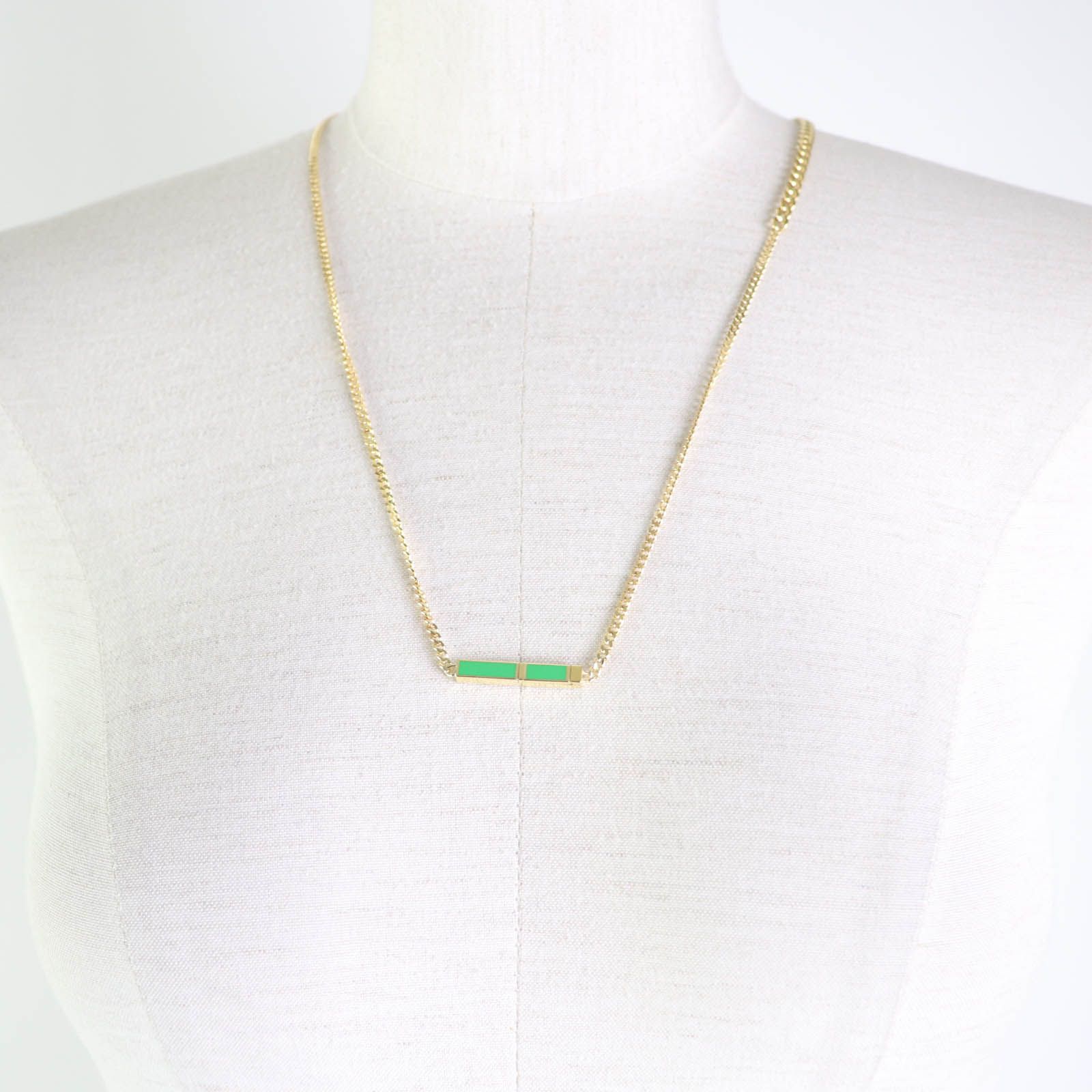 Bottega Veneta Necklace Gold Green — view 4