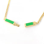 Bottega Veneta Necklace Gold Green — view 6