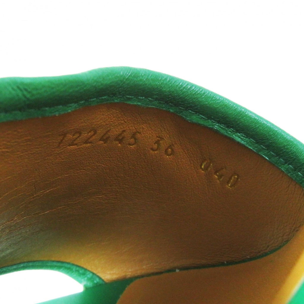 Gucci Adidas Leather GG Logo Mules Green/white — view 8