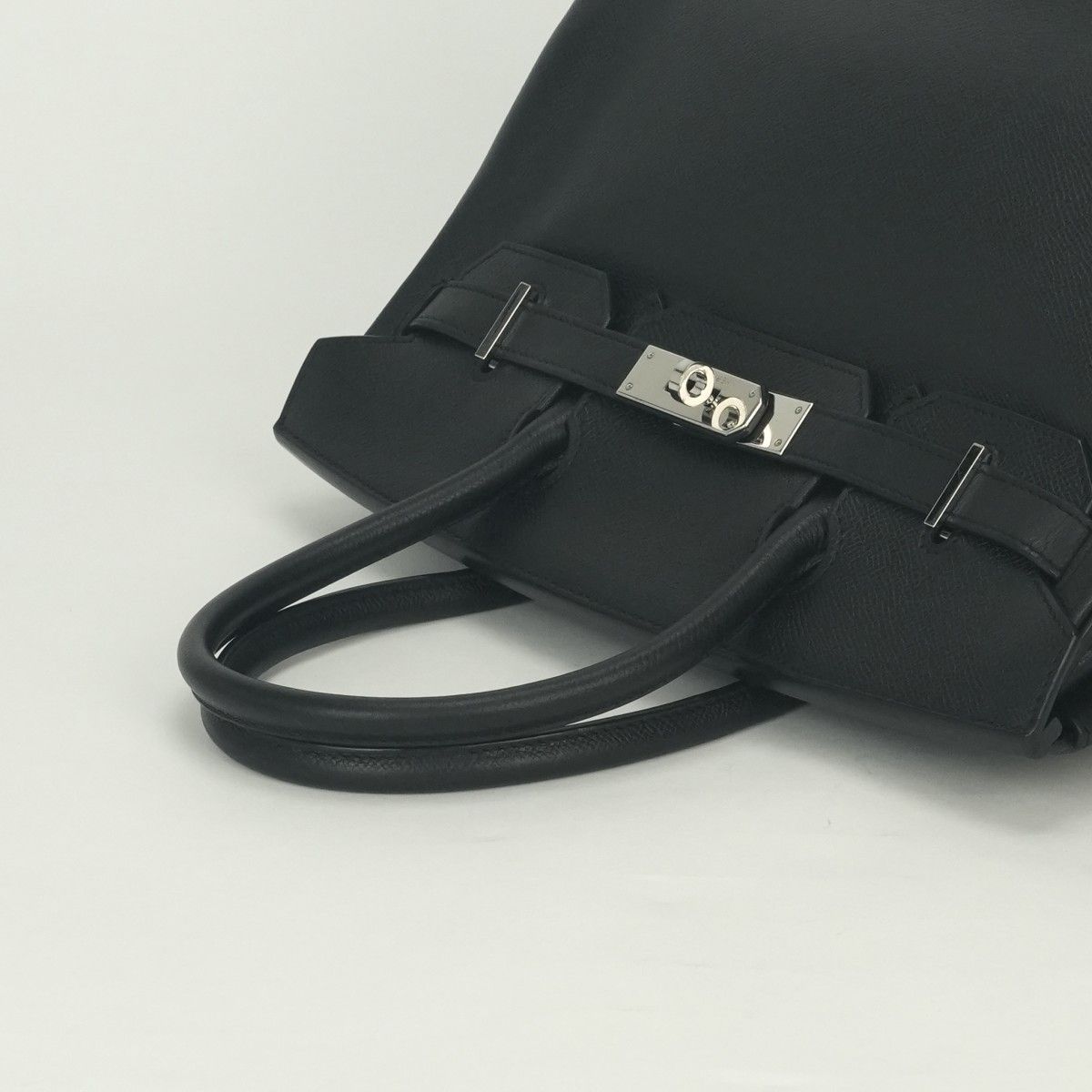 Hermes Birkin 30 Tote Epsom Noir Black Silver Veau — view 4