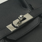 Hermes Birkin 30 Tote Epsom Noir Black Silver Veau — view 7