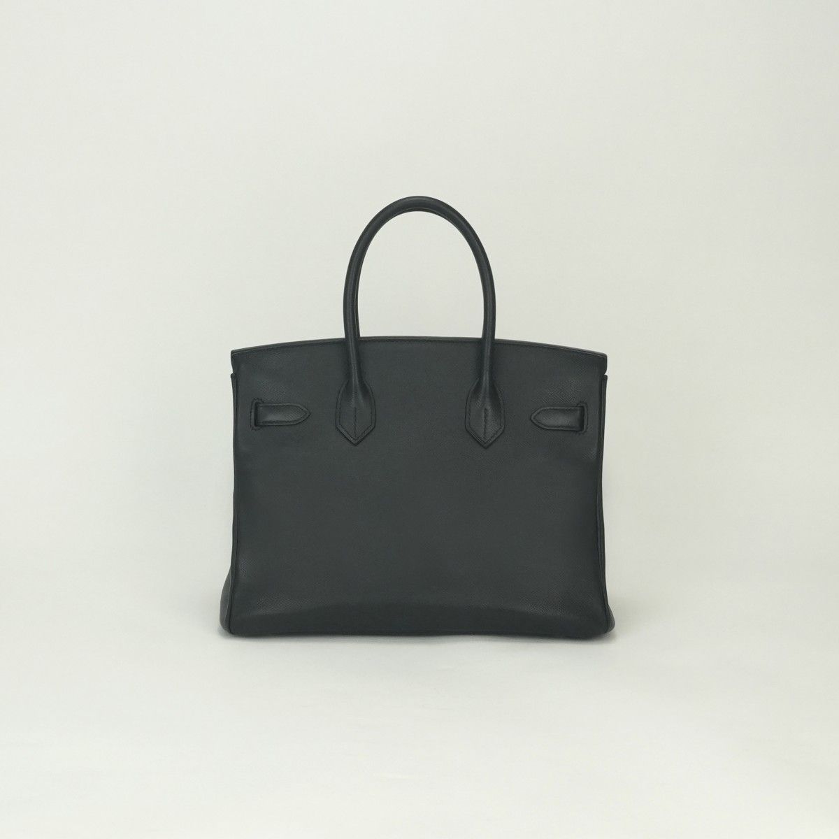 Hermes Birkin 30 Tote Epsom Noir Black Silver Veau — view 3
