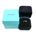 Tiffany & Co 18k Pink Gold T Two Narrow Wide Ring Diamond — view 8