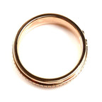 Tiffany & Co 18k Pink Gold T Two Narrow Wide Ring Diamond — view 4