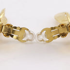 Chanel CC Logo Quilted Vintage Gold Plated Earrings — view 5