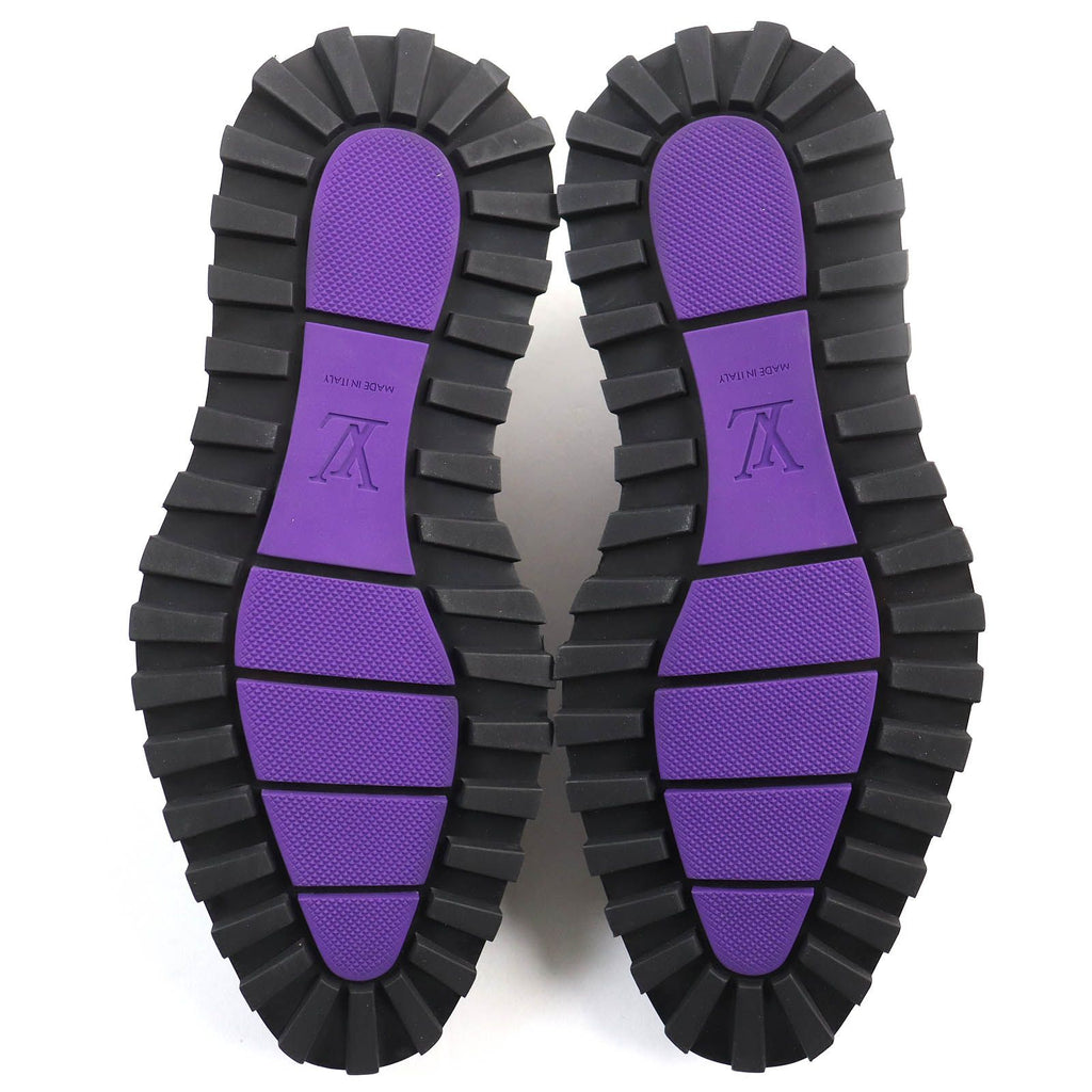 Louis Vuitton Cong le Line Plentou Derby Shoes Leather Purple Gradient 6 — view 8