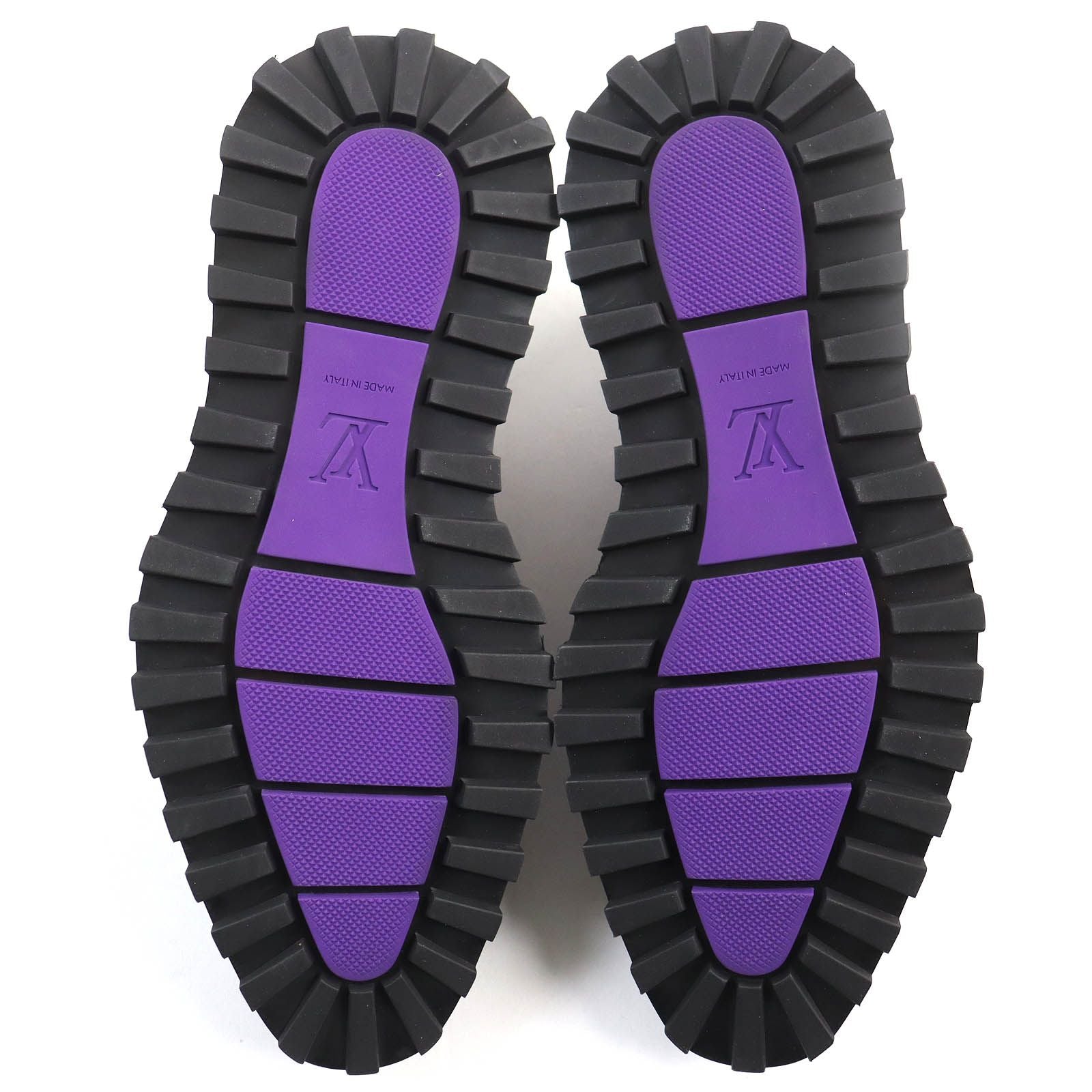Louis Vuitton Cong le Line Plentou Derby Shoes Leather Purple Gradient 6 — view 8