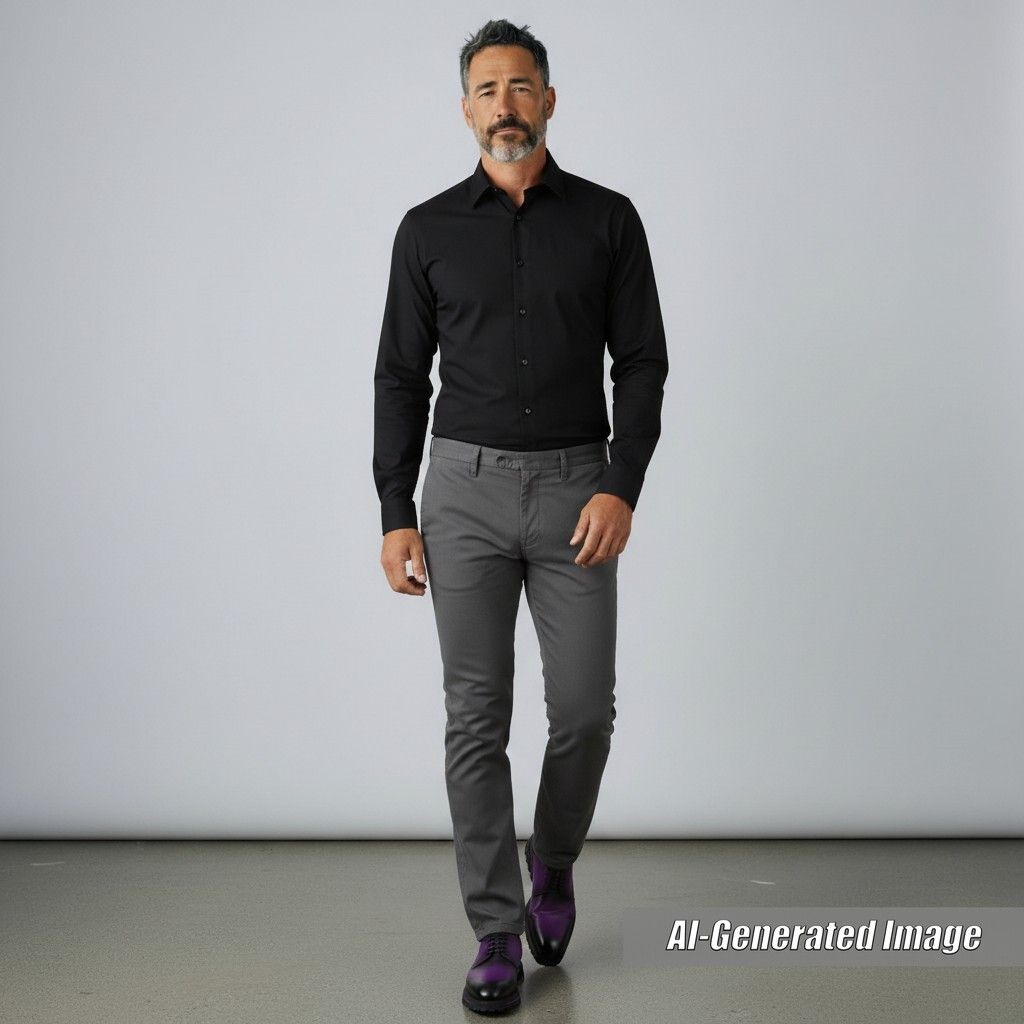 Louis Vuitton Cong le Line Plentou Derby Shoes Leather Purple Gradient 6 — view 2