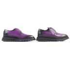 Louis Vuitton Cong le Line Plentou Derby Shoes Leather Purple Gradient 6 — view 4