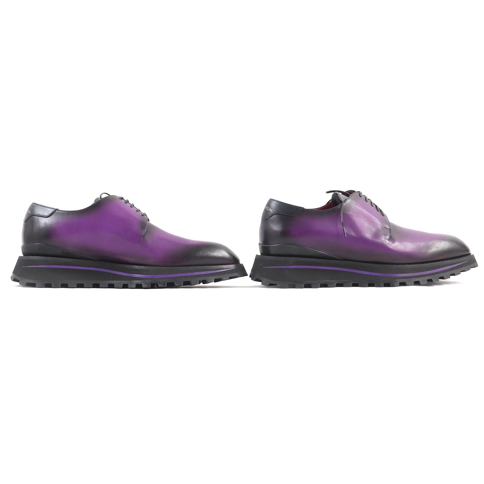 Louis Vuitton Cong le Line Plentou Derby Shoes Leather Purple Gradient 6 — view 4